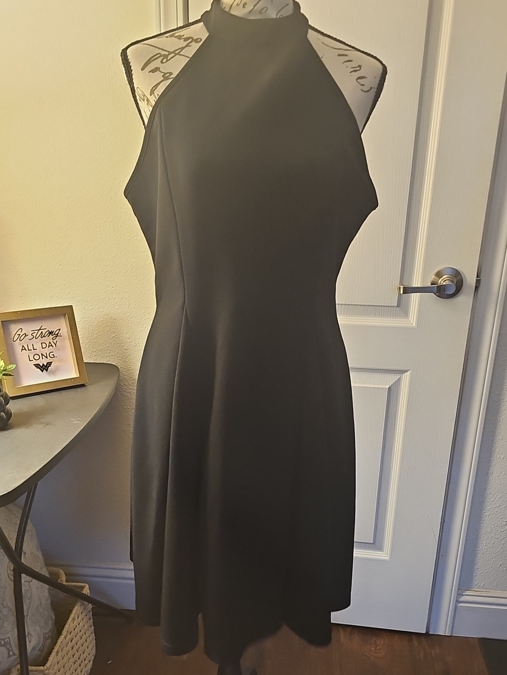 Black Halter Dress - Sleek Evening Style